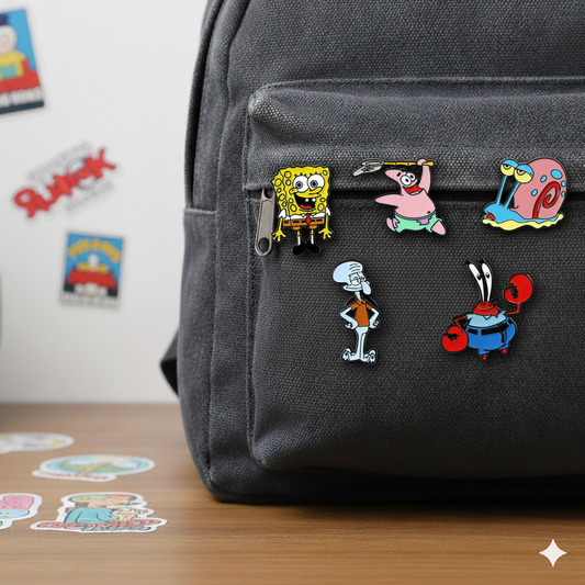 Pin Metalico | Pack 5 Bob Esponja