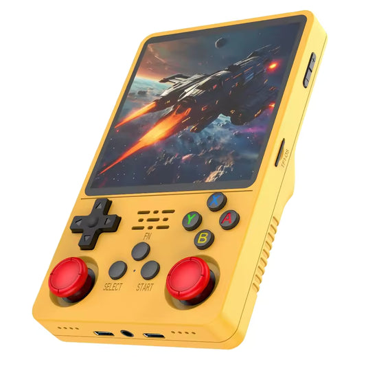 Consola Retro R36S Amarillo – 64GB + 15.000 Juegos