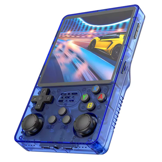 Consola Retro R36S Azul – 64GB + 15.000 Juegos