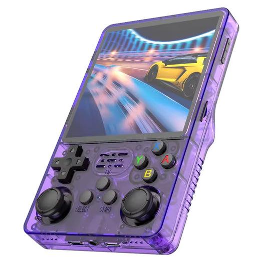 Consola Retro R36S Morado – 64GB + 15.000 Juegos
