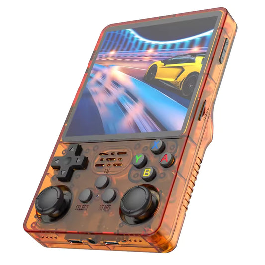 Consola Retro R36S Naranja – 64GB + 15.000 Juegos